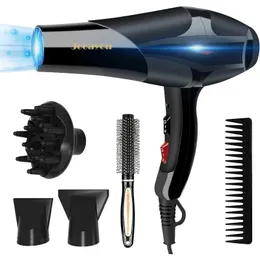 Secador de cabelo dongxw 3000w golpe poderoso com difusor profissional iônico secador de cabelo para mulheres homens 2 velocidades 3 ajuste de calor 231220