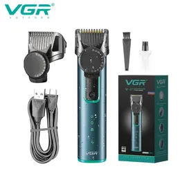 VGR Saç Döşeme Makinesi Elektrikli Clipper Su Geçirmez Kesme Makinesi Erkekler İçin Ayarlanabilir Saç Kesimi T Bıçağı V 973 231220