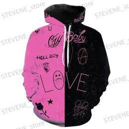 Męskie bluzy bluzy uwielbiają bluza z kapturem mężczyzn mężczyzn Kobiety bluzy bluzy bluzy Lil Peep Hoodies Streetwear Pullover Long Rękaw Chłopiec Dziewczyna Casual Y2K T231220