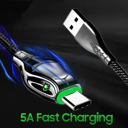 5A кабель быстрой зарядки типа C для быстрой зарядки USB C зарядный кабель шнур для Samsung S24 S23 Xiaomi Redmi серии Huawei P40
