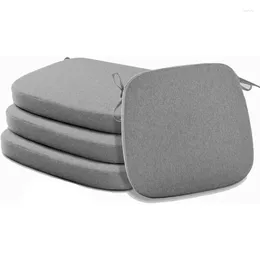 Подушка Eiury для кухонного стула S с завязками - сиденье из губки высокой плотности и подушка для столовой, 17 х 16,5 дюймов, нескользящая