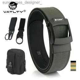 Cintos VATLTY 4.3cm Hard Tactical Gun Belt para Homens Metal Fivela Automática Grosso Nylon Policial Cinto Militar Cinto Casual IPSC Cinturão MaleL231220