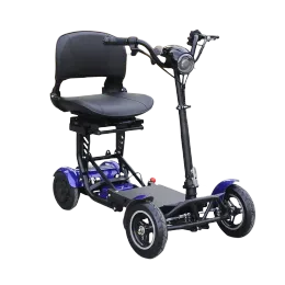 Scooter de mobilidade dobrável de 10 polegadas Novo estilo 36v500w Motor duplo Scooter elétrico de 4 rodas para o Big Breast Brest Removable Removável