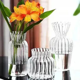 Vase 1PC Nordic Creative For Plant Bottle Flower Pot Hydroponic Terrarium Ardixed Container Flower Table Vase 231219用