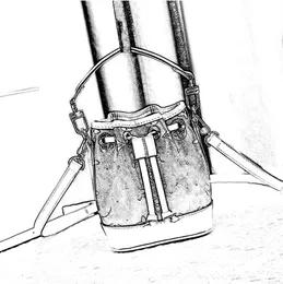 7A Дизайнерская сумка M81266 M46291 M46449 ручка NANO NOE сумка ремень Женская натуральная кожа Мини-роскошь сумка-тоут клатч Сумка-ведро с тиснением на шнурке Бесплатная доставка