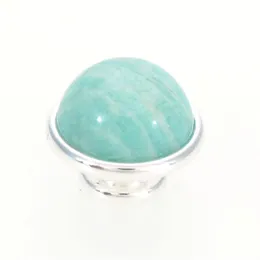 Amazonite JewelPops för Kameleon Jewelry Armband Halsbandsring 925 Silver Plating238U