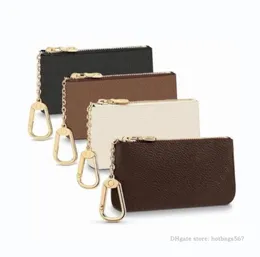Högkvalitativ designer Wallet Women Coin Purse Keys Holder Bag Handbag Cash Fashion Flowers Letters Grid