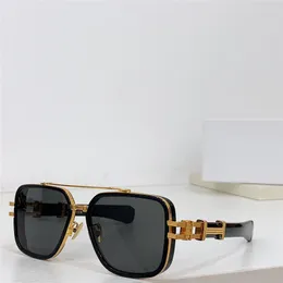 Квадратные солнцезащитные очки нового модного дизайна BPS-146B в металлической и дощатой оправе, универсальная форма, простой и щедрый стиль, высококачественные наружные защитные очки UV400