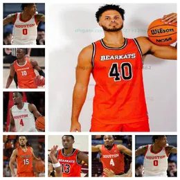 Maßgeschneidertes Owen McGlashan Jaden Ray Sam Houston Bearkats Basketballtrikot für Herren und Damen, alle genäht, Kinglsey Ijeoma Lewis Rowe Derrick Brown