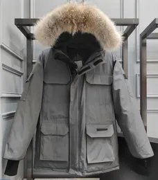 Mens Designer Jaqueta Canadense Inverno Down Jackets Grosso Quente DownParkas Moda Ao Ar Livre Mantendo Casal Transmissão Ao Vivo Casaco Mulheres Gansos Jaqueta