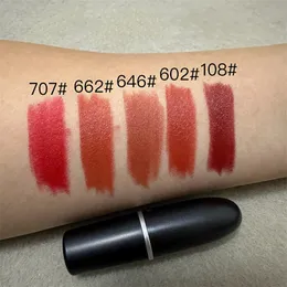 M Brand 7a جودة أحمر الشفاه Color Dubonnet Chili Marrakesh Sugar Daddy Ruby Woo Matte Lip Girl Lip Beauty Rouge A Levres 3G Classic Lipgloss Cosmetics 2024