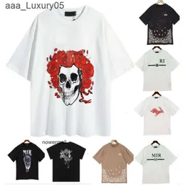 Qualidade Amari Amirl Amirlies am Amis IMIRI amiiri Mulheres Designer de luxo de luxo AM Camisetas de algodão de verão Tops Tops Tees Fashion Tshirt