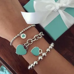 Nieuw Met Doos 5A Dupe Designer Sieraden Kraal Zilver 925 Armband Voor Vrouwen Charme Armbanden Luxe Modeliefhebbers Bruiloft Dames geschenken