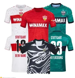 23 24 VFB Stuttgarts Soccer Jerseys Millot Mvumpa Pfeiffer 2023 2024 Kastanaras Zagadou Massimo Bredlow Home Away Football Shirts Men Uniforms Kits Kits