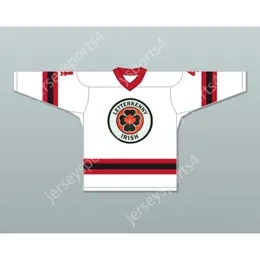 Benutzerdefiniertes weißes BARTS 4 LETTERKENNY IRISH ALTERNATE HOCKEY JERSEY, NEU, oben genäht S-M-L-XL-XXL-3XL-4XL-5XL-6XL