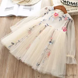 Girl's Dresses 2-7 years High quality girl dress 2019 spring new fashion casual lace Chiffon flower kid children clothing girl princess dress