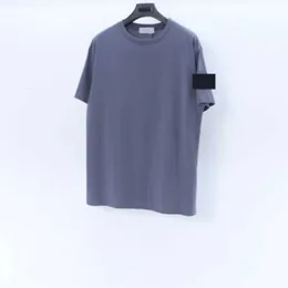 Stones Island T-shirt d'été pour hommes, respirant, ample, lettre imprimée, amoureux de la rue, mode universitaire, 100% coton, yy22