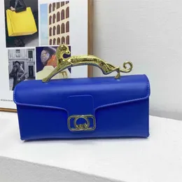 Lan Borsa di design di alta qualità Totes Portafoglio Donna Borsa a tracolla con tracolla Borsa a tracolla di moda Borsa con manico in metallo