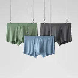 Underpants 3 Pieces Of Jiaonei 500e Men's Underwear Modal Ice Feeling Traceless Four Corner Pants Head Breathable Shorts Flat