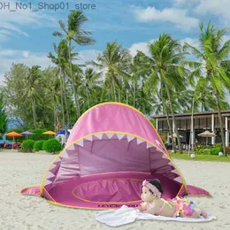 Toy Tents Children Beach Tent بالكامل تلقائيًا شخصين اثنين من الأصل والطفل يلعبان الرمال الحفر بيت خيمة البيت Q231220