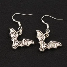 Flying BAT Animal Dangle Chandelier أقراط 925 خطاف الأذن الفضية 40Pairs Lot E979 32 6x23 9mm3128