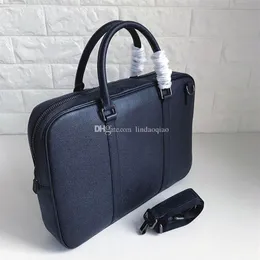 B Бренд Mens Business Bag Real Leather Mens Document Bag Высококачественные рабочие портфели дизайнерские бренды Mens Bag Brand 264L