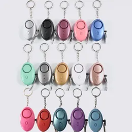 130db Egg Shape Self Defense Alarm Girl Women Security Protect Alert Personal Safety Scream Loud Keychain Alarm systems DF334