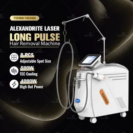 Schnell abkühlendes Nd-Yag-Laser-Alexandrit-Laser-Haarentfernungsgerät, Laser-Hautverjüngungsgerät 755 1064 nm