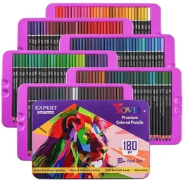 Crayon 180pcs lápis coloridos para crianças de volta às aulas suprimentos arte pintura desenho pintado à mão cores infinitas papelaria 231219