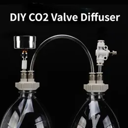 Accessories Air Pumps Accessories DIY CO2 Diffuser Aquarium Supply Fish Tank Water Grass Homemade Carbon Dioxide Generator Kit With Pressure F