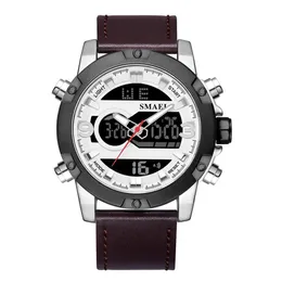Relógios esportivos de exibição dupla à prova d'água Display de quartzo Big Dial Dial Moda Cool Man 1320 Watch Digital LED Men2461