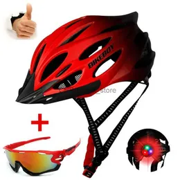 Capacetes de escalada BIKEBOY Capacete de bicicleta para ciclismo Ultraleve Capacete de estrada de montanha moldado integralmente Capacetes de segurança para bicicleta respiráveis com luz traseira