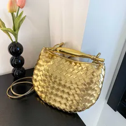 Totes Botteg Venet Sardine Woven Bag Women 2023 Sale Shark Woven Dumpling Bag Folded Shoulder Bag