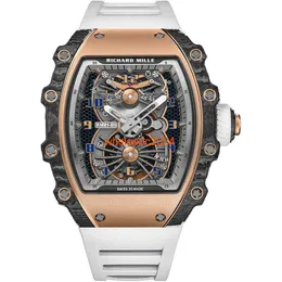 Mäns Richardmiler Luxury Watches Automatiska armbandsur Richardmiler RM21-01 Manual Winding Tourbillon Aerodyne Limited Edition Men's Watch HBRP