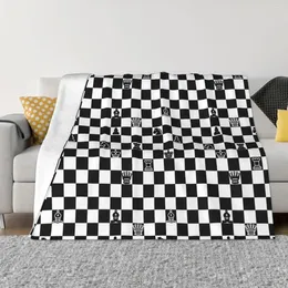 Battaniye satranç sevgilisi battaniye sıcak polar yumuşak pazel satranç tahtası oyun fırlatma yatak odası kanepe seyahat sonbahar