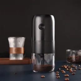 Manual Coffee Grinders Electric Coffee Grinder Portable Rechargeable Ceramic Grinding Core Coffee Bean Grinder For Home Travel 231219