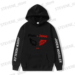 Men's Hoodies Sweatshirts 2022 New JADEN HOSSLER Angels Demons By Jxdn Wing 2D Print Hooded Sweatshirt Women/Men Clothes Casual Hoodie Sweatshirt T231220