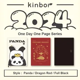 Kinbor 2024 Notebook A6 A5 Comple Year Schede Daily Planner and Libretas Timeline Commy School Office 231220