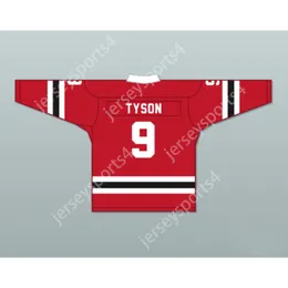 MAGLIA HOCKEY ALTERNATA ROSSA IRLANDESE TYSON 9 LETTERKENNY NUOVA Cucitura superiore S-M-L-XL-XXL-3XL-4XL-5XL-6XL