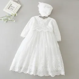 Girl's Dresses Hetiso Baby Girls Dress Long Sleeve Kids First Birthday Ball Gown Infant Dresses for Baptism Bridesmaid party 3-24 month 231219