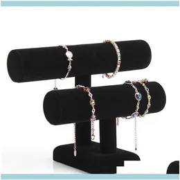 Banner Stand Jewelry Stand Stand Task 2 Layer VEET BRACELT DISTLACE DISTRING HOUND HOWER T-BAR MUNTYLE