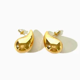 Stud Peri sbox Light Weight CCB Gold Plated Water Drop Earrings for Women Statement Chunky Dome Teardrop Kylie Jenner 231219