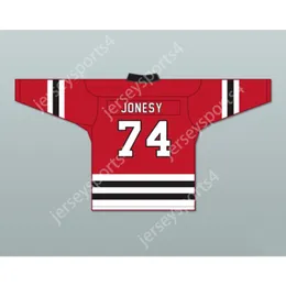 Personalizado JONESY 74 LETTERKENNY IRLANDÊS HÓQUEI JERSEY NOVO Top Costurado S-M-L-XL-XXL-3XL-4XL-5XL-6XL