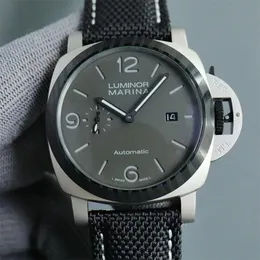 Orologio da uomo di alta qualità della serie PANERAX LUMINORX di alta qualità Orologio da uomo meccanico con movimento di design in pelle di tela e zaffiro, in fibra di carbonio