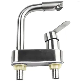 Rubinetti del lavandino del bagno mixer rubinetto del bacino da marca 1 pc 2 fori 304 Valvola ceramica anticorrosione in acciaio inossidabile contemporaneo