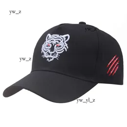 Kenzo şapka vahşi olta şapkası Kenzo Tiger Head işlemeli şapka erkekler yüksek beyzbol şapkası moda tasarımcısı büyük kafa kafalı ördek dil şapka tırmanma kaya şapkası