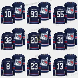 New York "Rangers" 23 Adam Fox 2023-24 Alternativ Navy Third Jersey 10 Artemi Panarin 93 Mika Zibanejad 31 Igor Shesterkin 79 K'Andre Miller Chris Kreider Ryan Lindgren