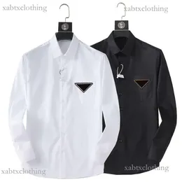 Camisas de vestir para hombres Diseñador de manga larga Cuentas con incrustaciones Elástico Estiramiento Sin arrugas Camisa formal Camisa informal de negocios con botones y cuello camisas pranda