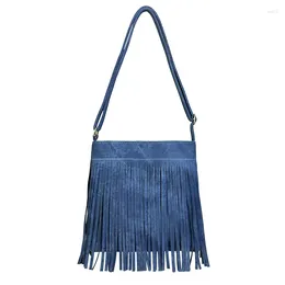 Evening Bags Trend Tassels Single Shoulder Tote Bag Outdoor Sports Strong Durable Canvas Crossbody Female Bohemian Shopping Purse