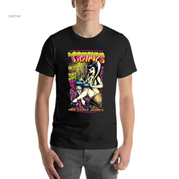 Męskie bluzy bluzy Cramps Mens Psychobilly-Frankenstein Zombie Pin-up ponadwymiarowa koszulka markowa męskie ubrania z krótkim rękawem Streetwear Duży SL231026